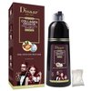 DISAAR Beauty Speedy Hair Color Shampoo 100% Cover Gray White Hair Easy To Use Long Lasting 400ml/13.53fl.oz (Burgundy Red)