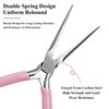 Acrylic UV Gel Tips Sculpture Tweezers Clip Nail Pincher Nipper Nail Form Kit Set, Stainless Steel Nail Shaping Tweezers C Curve Nail Art Tools for Manicure, Pedicure(HJ-NAT246)