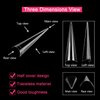 500PCS Stiletto Nail Tips SWETIDY Extra Long Nails Clear Nail Tips Half Cover Nail Tips XL Stiletto Shape Nail Tips Artificial Acrylic Nails Pointed Press On Nails for Halloween Nail Salon and Home DIY 10 Sizes with Box