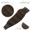WindTouch Tape in Hair Extensions Brown Hair Extensions Tape in Invisible Tape in Extensions Real Human Hair Chocolate Brown Tape in Hair Extensions Human Hair 14 Inch #4 20pc 30g