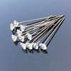 200pcs Corsage Boutonniere Pins 2 Inch Bouquet Flower Floral Diamond Rhinestones Pins Crystal Head Clear Straight Pins for Wedding Bridal Hair Accessories Jewelry Decoration DIY Craft Sewing
