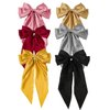 6Pcs Big Bow Hair Clips, BetterJonny Silky Satin Big Bow Barrettes Hair Clip with Long Silky Bows for Girls Women, Adult Teens Hair Accessories…