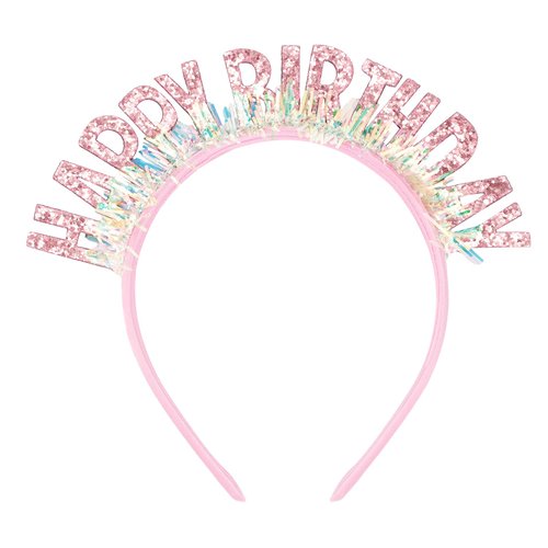 COCIDE Birthday Girl Headband Tiaras for Women and Girls, Handmade Happy Birthday Crowns Party Decorations Hair Accessories, Light Weight, One Size Fits All, Festival Supplies Gift