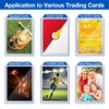 32 Count Topload Card Holder, Sooez 35PT Topload Card Protector, 3" x 4" Hard Plastic Card Sleeves, Baseball Card Protector, Rigid Toploading Card Case for Collectible Trading Sports Cards