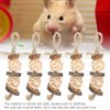 GLOGLOW Small Animal Chew Toys, 5Pcs Hanging Rattan Ball Molar Teething Toys for Squirrel Rabbits Guinea Pigs Chinchilla HamsterChew Toys