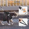 AirTag Cat Harness and Leash for Walking, Integrated Cat Vest with 100% Waterproof Air Tag Holder, Escape Proof Reflective Adjustable Vest Harnesses with Apple Air Tag Case for Cats, Kittens, Puppies