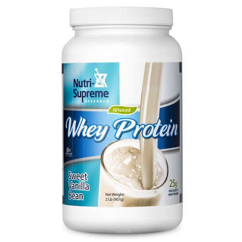 Nutri Supreme Whey Protein Powder Sweet Vanilla Bean 25 g - 2 LB