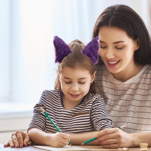 Cat Ears Headband for Women: Fox Ears Headband Cosplay Costumes for Girls - Faux Fur Animal Ears Hair Hoops for Cosplay Party - Cute Animal Hair Accessories