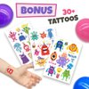 Monster Birthday Party Supplies, Monster Party Decorations - Monster balloons, cupcake & cake toppers, birthday banner, tattoos