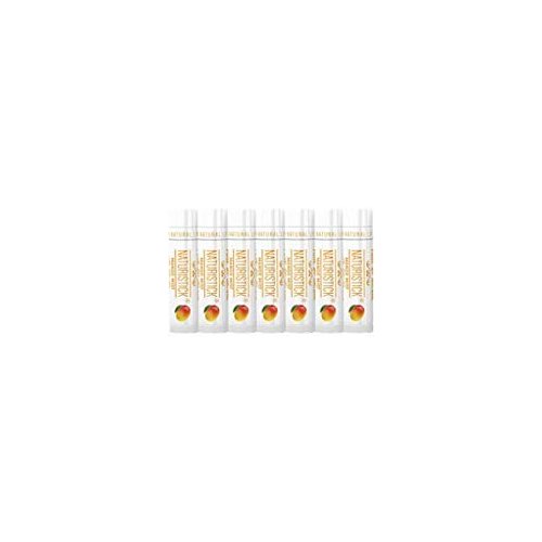7-Pack Mango Lip Balm Gift Set by Naturistick. 100% Natural Ingredients. Best Beeswax Chapstick for Dry, Chapped Lips. Made in USA