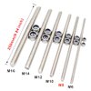 M8x250mm Fully Threaded Rod Studs Long Metric Threaded Screw 304 Stainless Steel Right Hand Threads All Threaded Rod Studs for Anchor Bolts Clamps Hangers U-Bolts 2 Pack