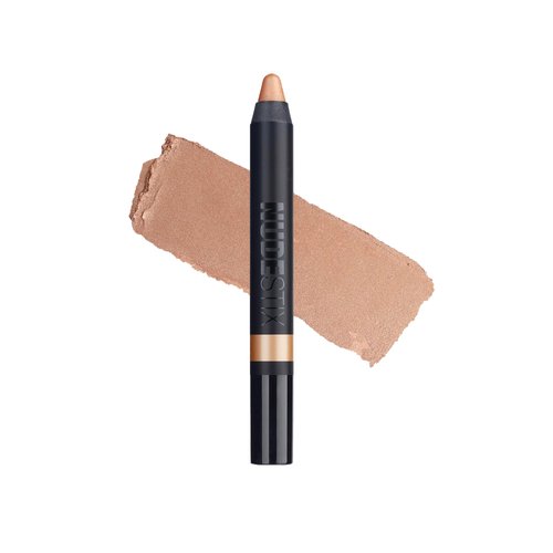 Nudestix Magnetic Luminous Eye Color Pencil, Eyeshadow + Eyeliner + Eyelid Primer + Highlighter Stick, Satin Finish Cream Makeup, Long Lasting, Waterproof, Shade: Nudity
