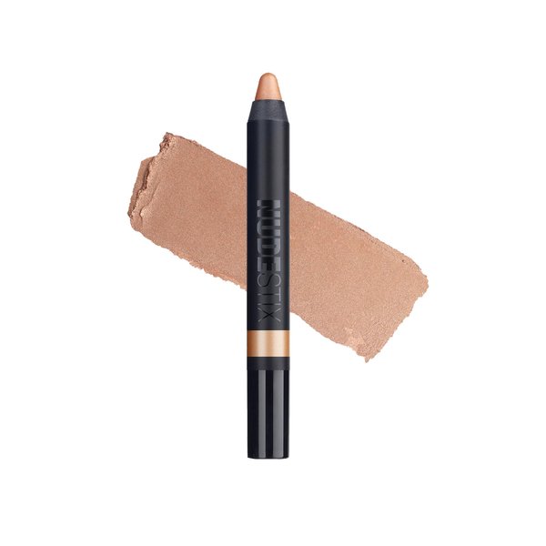 Nudestix Magnetic Luminous Eye Color Pencil, Eyeshadow + Eyeliner + Eyelid Primer + Highlighter Stick, Satin Finish Cream Makeup, Long Lasting, Waterproof, Shade: Nudity