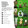 BuyAwardsandTrophies All Star Resin Croquet Trophy - Plastic Trophy with Base, Awards and Trophies for Sports Competition, Prizes for Adults and Kids Gray, 6 1/4"