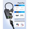 Cable Matters Plug & Play USB to Ethernet Adapter with PXE, MAC Address Clone Support (Ethernet to USB 2.0 Adapter, Ethernet Adapter for Laptop) Supporting 10/100 Mbps Ethernet Network Black
