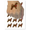 Portuguese Water Dog with Heart Temporary Tattoo Water Resistant Fake Body Art Set Collection - 15 2" Tattoos (1 Sheet)