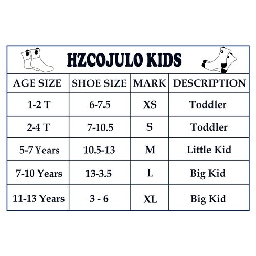 Hzcojulo Kids Toddler Unisex Soft Cotton Ankle Crew Socks for Boys Girls Size Age 1-15 Year -10 Pairs,Assorted color,L/Shoe size 13-3.5/7-10Years