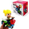 Tipmant Baby Toddler Electric Tricycle Toy Cartoon Motorcycle Vehicle Stunt Performance, Music, Lights, Kids Birthday Gifts (Girl)