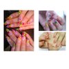 XICHEN 120 PCS/ 2Boxes Five Flower Flower Three-Dimensional Applique 3D Nail Stickers Nail Supplies Dried Flowers（Starry and Five Flower）