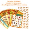Thanksgiving Bingo Game 24 Players for Kids Die Cut Turkey Party Game Activities Holiday Party Favors