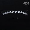 Xerling Sparkly Zircon Crystal Hair Band Tiny Pearl Headband Headdress Women Wedding Hair Jewelry Silver Rhinestones Headpiece for Girls Party (Type C)