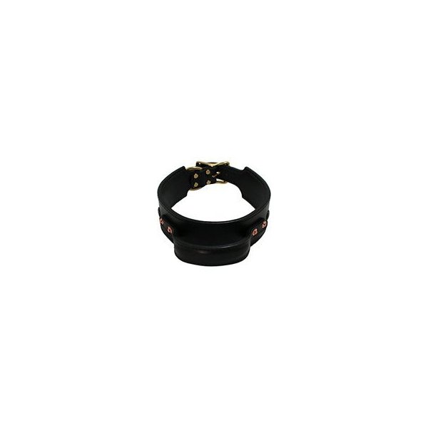 Auburn Leathercrafters Leather Quick Grab Dog Collar 2-3/8x20-20 - Black