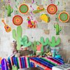 24PCS Mexican Fiesta Decorations Cino De Mayo Hanging Swirl Décor for Taco Twosday Birthday Taco Party Mexican Fiesta Party Supplies Boys Girls Baby Shower Favors
