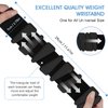 Adjustable Wrist Weights Set, 2lb Silicone Weight Bracelets Fits for Women & Men, Wearable Ankle & Wrist Weights, Suitable for Yoga, Pilates, Dance, Pool Exercises, Jogging (Black)