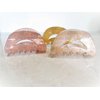 Generic Painted marbled glitter acrylic hair claw clamp clips thin fine medium hair (Primary color: Orange), 1 Count (Pack of 1)