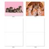 The Best Card Company - 20 Adorable Cat Greeting Cards (4 x 5.12 Inch) - Blank Assortment (10 Designs, 2 Each) - Litters Letters AM7058OCB-B2x10