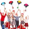H-Style Parachute Toys, 4PCS Christmas Parachute Toys, Santas, Reindeer, Snowmen & Xmas Tree, Stocking Stuffers for Kids, Christmas Toys for Christmas Party Favors Xmas Gifts Goody Bag Filler