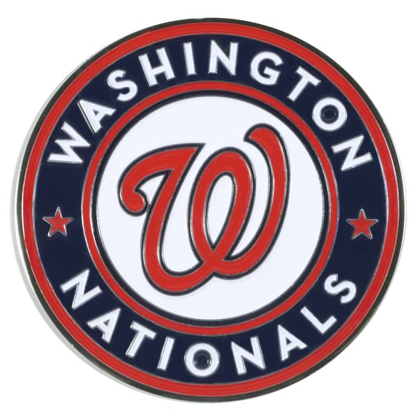 FANMATS 26750 Washington Nationals 3D Color Metal Emblem, Diecut Team Logo Auto Emblem