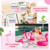 Weysat 30 Pieces Tropical Hair Ties Flamingo Bachelorette Party Favors for Beach Theme
