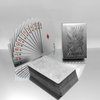 IvyMei 2 Pack Dragon Playing Cards Waterproof Silver Foil Playing Cards Plastic PVC Poker Cards High Flexible(Silver)