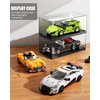TYCOLE Super Sports Car Building Block Set with Display Case,Speed Race Car Building Kits Construction Toy,Collectible Car Model,Christmas Birthday Gift for Adults and Kids 6 and up(313pcs)