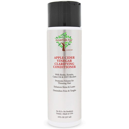 MOUNTAIN TOP Apple Cider Vinegar ACV Conditioner with Biotin Keratin Caffeine Castor Oil Key Active, 8 Fl Oz