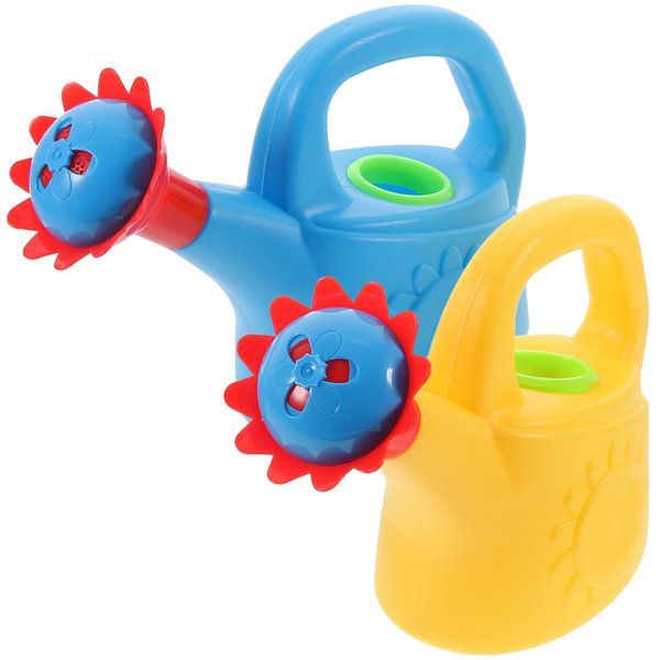 NUOBESTY 2pcs Chicken Watering Cans Spout Watering Can for Kids Bath Beach Watering Early Educational Home School Use (Random Color)