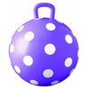 Hedstrom Purple Polka Dot Hopper Ball, Kid's Ride-on Toy, Bouncy Hopping Ball with Handle - 15 Inch