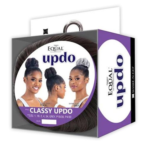 FreeTress Equal Updo Classy Updo (Piano Mix Off Black and Light Auburn P1B30)