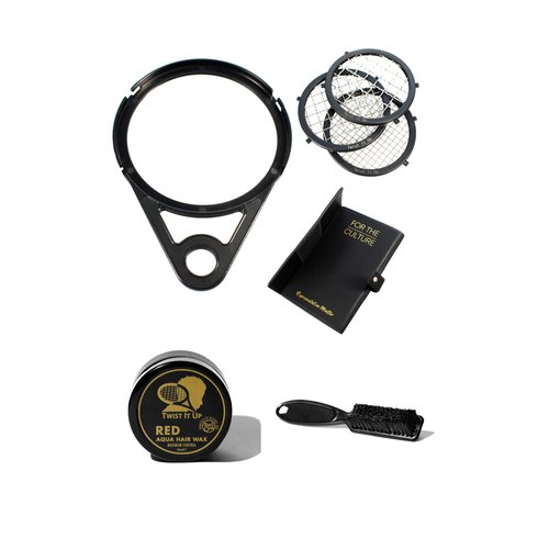 Twist It Up Comb 4.0 Comb Trifecta- Hair Sponge Alternative, Black Men Curls and Sponge for Hair, Tennis Racket Hair Twist Comb