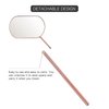 Pretty memory Lash Mirror, 2.2Inches Stainless Steel Makeup Mirror, Eyelash Extensions Accessories for Lash Extension Supplies, Lash Tech Must Haves (Rose Gold)