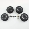 KingVal Replacement Plastic RC Car Front Shell Cover with Tire Tyre Wheel Set Combo Compatible with WLtoys 144001 1/14 4WD RC Car
