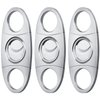 Cigar Cutter Guillotine, Stainless Steel Double Blade Cigar Clippers, 3 Packs Birthday Gift for Men