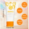 2PCS Orange Exfoliating Gel, Orange Exfoliating Gel Scrub Face Body Skin, Natural Orange Peeling Gel Face Scrub, Deep Cleansing Moisturizing Facial Exfoliator