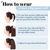SEGO Claw Clip Ponytail Extension Human Hair Clip in Ponytail Hair Extensions Real Human Hair Pony Tails Hair Extensions Long Straight For Women 14 Inch Jet Black 105 Gram