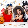 Day of The Dead Headpiece Halloween Costume Mexican Headband Rose Flower Crown Dia de Los Muertos Headpiece for Halloween Carnival Wedding Festival Sapphire Random Color