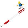 IQ LEGO Stationery Gel Pen with Minifigure - Red (52602), Ages 6 and up, 1 Gel Pen (Minifigure Colors May Vary)
