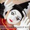 Wismee Clown Makeup Black White Red Cream Face Body Paint Clown Joker Zombie Vampire Skeleton Halloween Costume Fantasy Makeup Fancy Dress Up Cosmetics Set Oil Painting Art (White Red Black)