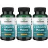 Swanson L-Citrulline Malate - Amino Acid Supplement Promoting Energy Production & Healthy Blood Circulation - Natural Formula Supporting Overall Wellness - (60 Capsules, 750mg Each) 3 Pack