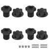 Vgoohobby Aluminum 17mm Splined Wheel Hubs Adapter & Nuts #8654 Compatible with Traxxas 1/10 E-Revo 2.0 Maxx & 1/8 Sledge RC Car (Black)